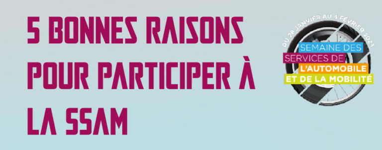 5 BONNES RAISONS DE PARTICIPER A LA SSAM 2023 !